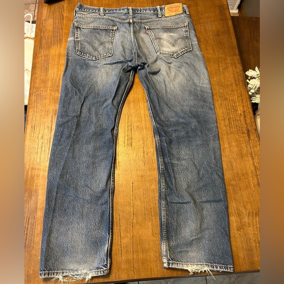 Levi 505 Regular Fit Straight Leg Jeans Men’s 40x32 - Picture 2 of 5